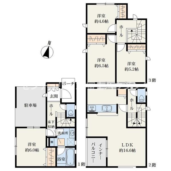 藤沢市石川5丁目2期　新築戸建2号棟　全2棟