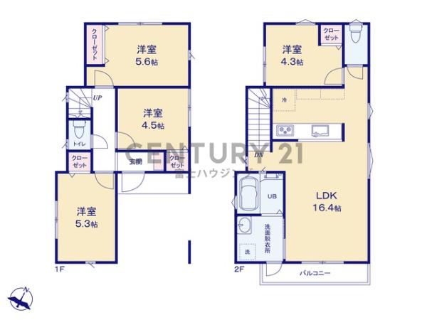 茅ヶ崎市浜須賀　新築戸建A号棟　全4区画