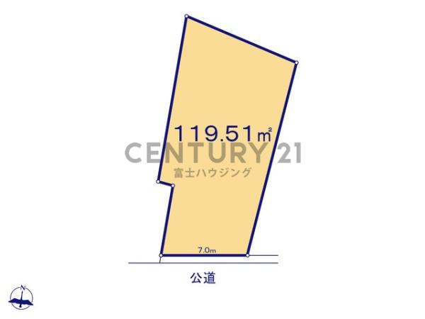 藤沢市鵠沼海岸7丁目　条件無売地NO2　全2区画