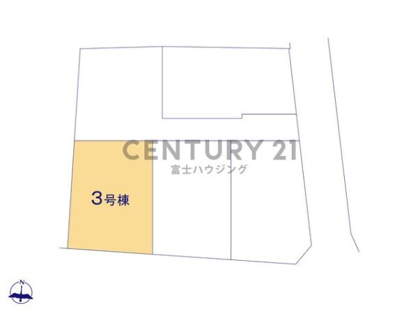 茅ケ崎市中島4期　新築戸建3号棟　全5棟