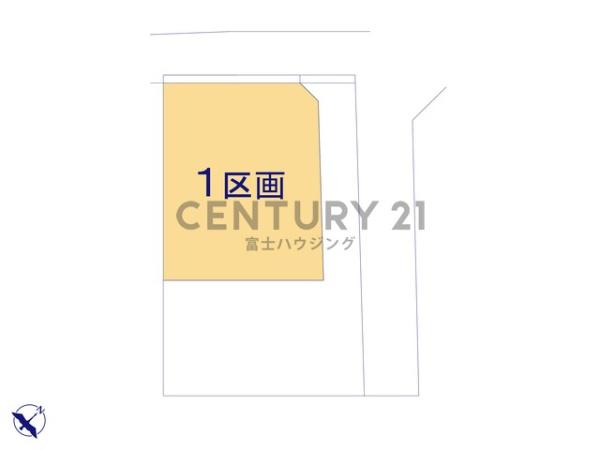 藤沢市鵠沼松が岡2丁目　条件無売地NO1全2区画