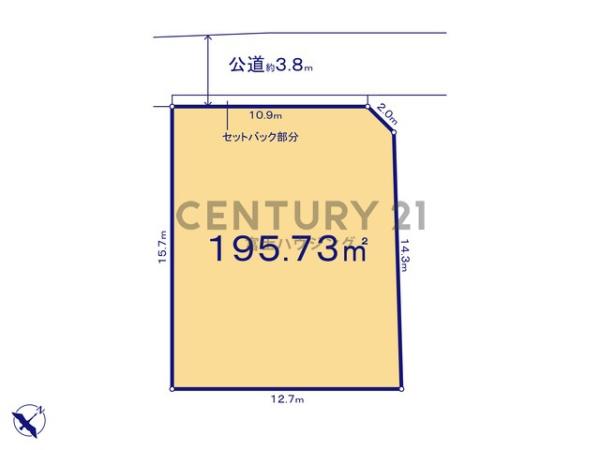 藤沢市鵠沼松が岡2丁目　条件無売地NO1全2区画