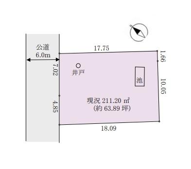 藤沢市亀井野　条件無売地　全1区画