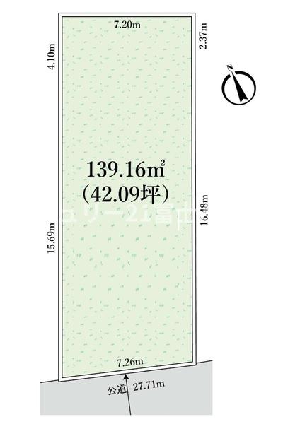 藤沢市鵠沼海岸4丁目　条件無売地　全1区画