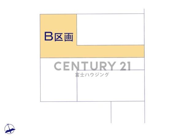 藤沢市石川1丁目　条件無売地B区画　全4画