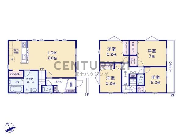 茅ヶ崎市菱沼海岸1期　新築戸建1号棟　全1棟