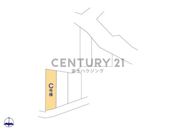 藤沢市高倉2231番　新築戸建C号棟　全5棟