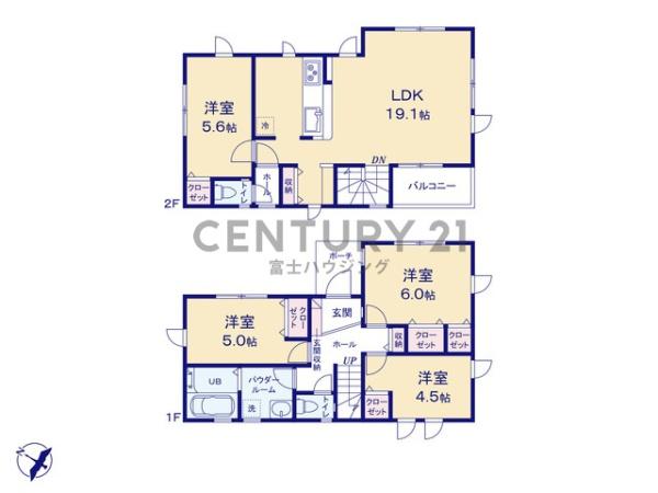 藤沢市辻堂東海岸2期　新築戸建2号棟　全3棟