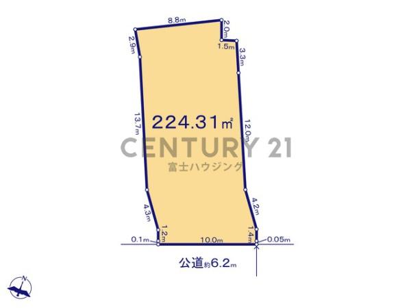 藤沢市本藤沢5丁目　条件無売地　全1区画