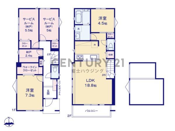 茅ヶ崎市若松町　新築戸建3号棟　全3棟