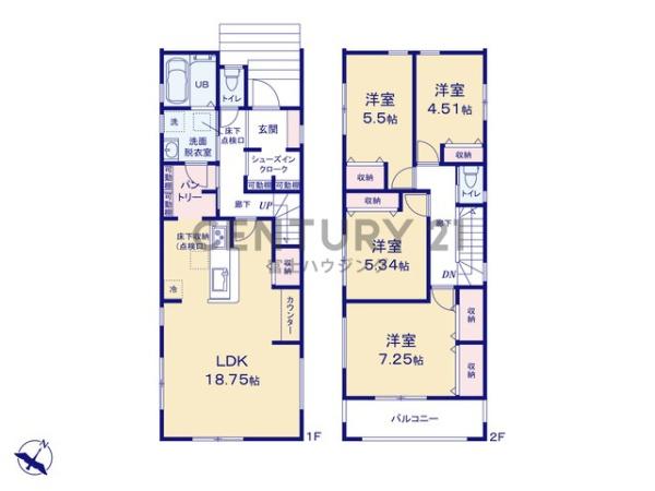藤沢市石川5丁目　新築戸建3号棟　全3棟