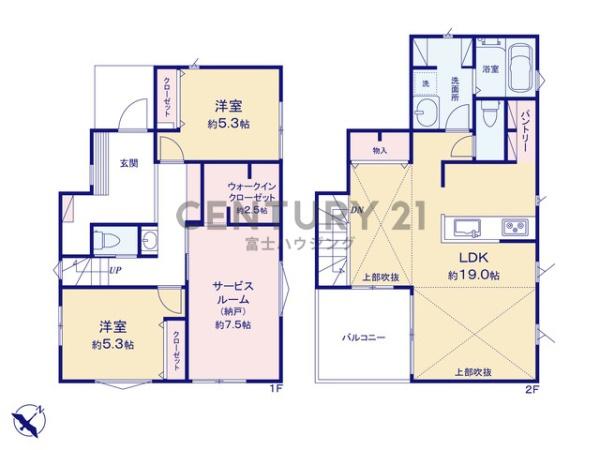 茅ヶ崎市松風台Ⅳ　新築戸建A棟　全2棟
