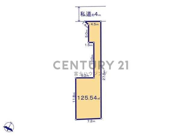茅ヶ崎市中海岸3丁目　条件無売地A区画　全3区画