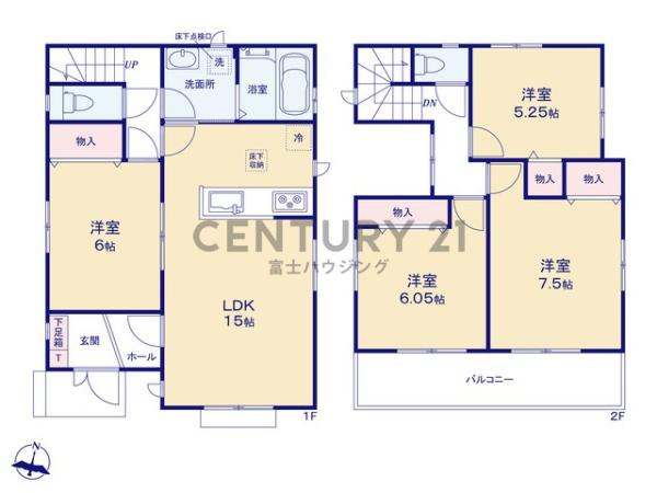 藤沢市鵠沼神明4丁目　新築戸建B号棟　全9棟