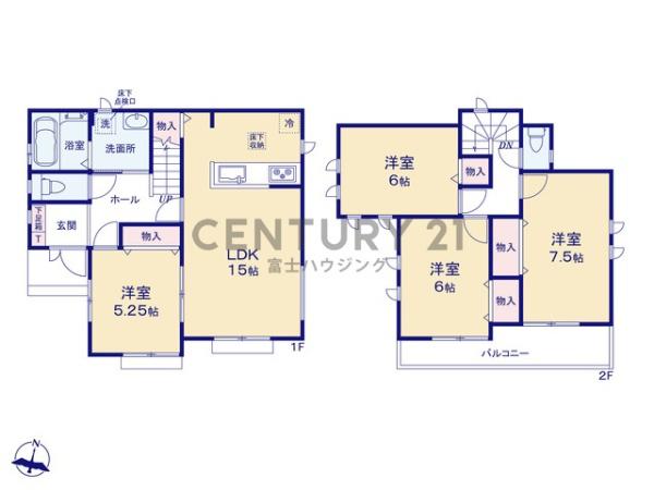 藤沢市鵠沼神明4丁目　新築戸建D号棟　全9棟