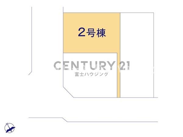 茅ヶ崎市室田2期　新築戸建2号棟　全3棟