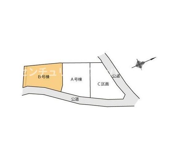 藤沢市渡内4丁目　新築戸建B号棟　全3宅地