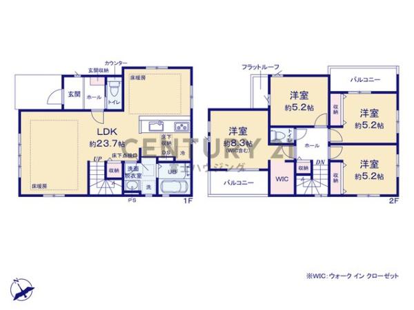 藤沢市鵠沼海岸4期　新築戸建1号棟　全2棟