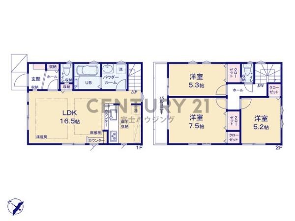 藤沢市亀井野4期　新築戸建1号棟　全1棟