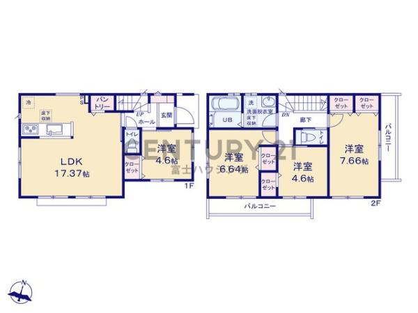 茅ヶ崎市室田307　新築戸建2号棟　全2棟