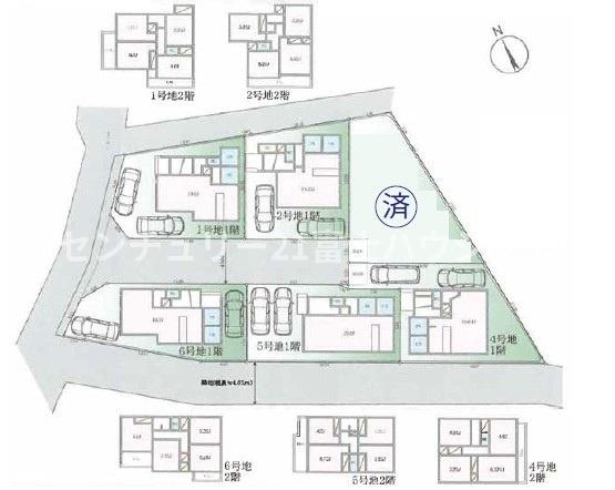 藤沢市高倉7期　条件無売地4号地　全6区画