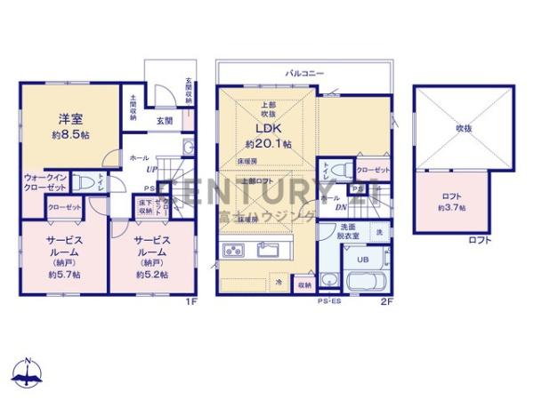 藤沢市亀井野7期　新築戸建1号棟　全4棟