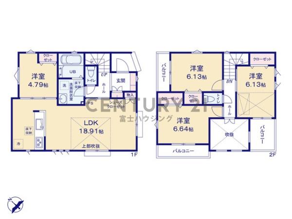 藤沢市鵠沼松が岡418　新築戸建2号棟　全4棟