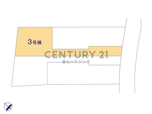 藤沢市鵠沼松が岡418　新築戸建3号棟　全4棟