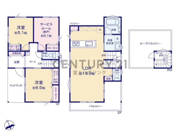 藤沢市本鵠沼4丁目　新築戸建2号棟　全3棟