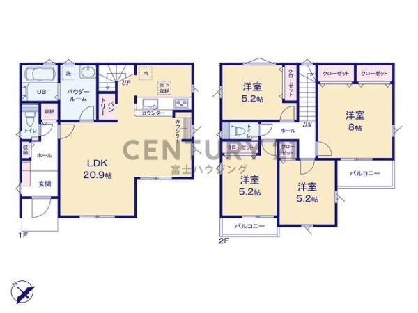 藤沢市白旗6期　新築1号棟　全1棟
