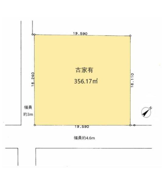藤沢市鵠沼松が岡4丁目　条件無売地　全1区画