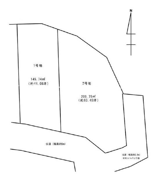 藤沢市城南2丁目　条件無売地2号地　全2区画