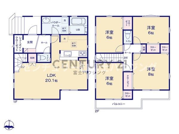 茅ヶ崎市小和田1期　新築戸建1号棟　全1棟