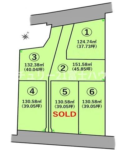 藤沢市下土棚　条件無売地NO2　全6区画