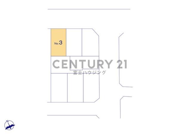 藤沢市ライフタウン33期　売地NO3　全8区画