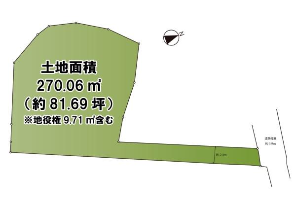 茅ヶ崎市赤羽根　条件無売地　全1区画