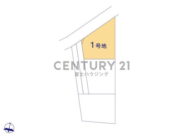 茅ヶ崎市中島　条件無売地1号地　全3宅地