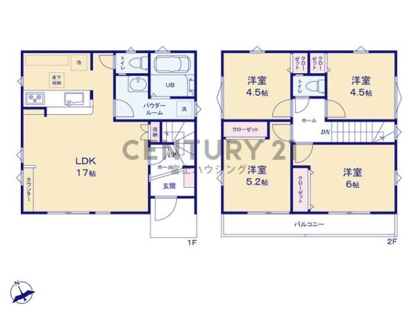 藤沢市大庭3期　新築戸建1号棟　全1棟