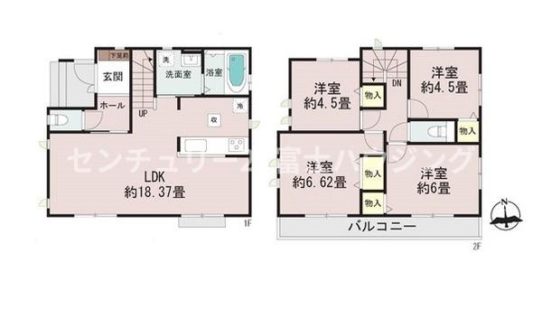 藤沢市亀井野3256番　新築戸建1号棟　全3棟