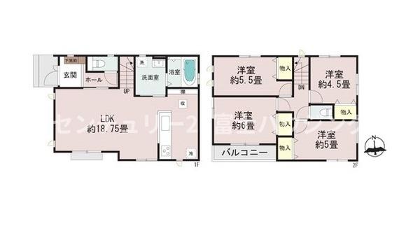 藤沢市亀井野3256番　新築戸建2号棟　全3棟