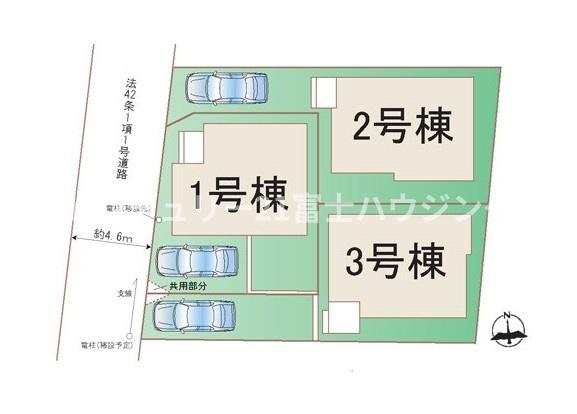 藤沢市亀井野3256番　新築戸建3号棟　全3棟