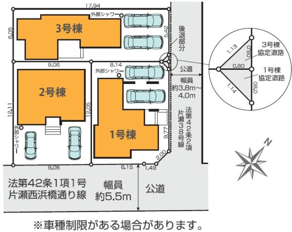 藤沢市片瀬海岸5期　新築戸建3号棟　全3棟