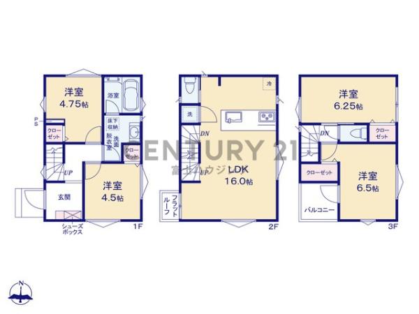 藤沢市川名1丁目Ⅱ　新築戸建4号棟　全6棟