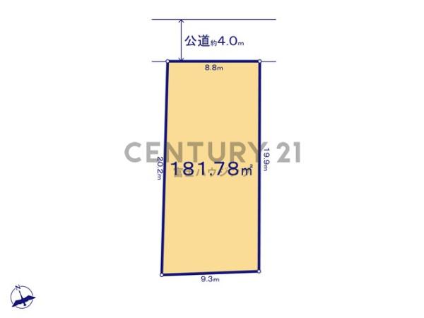 藤沢市鵠沼海岸4丁目　条件無売地　全1区画