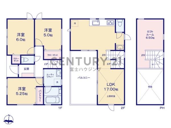 藤沢市鵠沼橘2丁目　新築戸建A号棟　全2棟