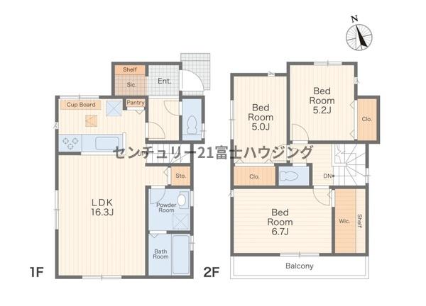藤沢市白旗1丁目　新築戸建4号棟　全5棟