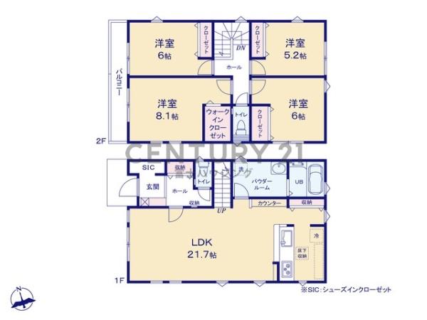 藤沢市高倉6期　新築戸建3号棟　全3棟