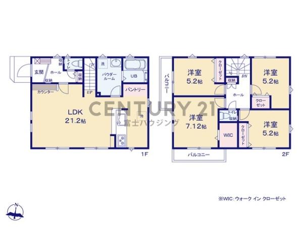 藤沢市善行坂1期　新築戸建1号棟　全3棟