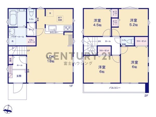藤沢市西富4期　新築戸建2号棟　全2棟