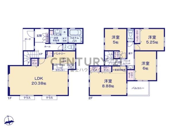 藤沢市高倉9期　新築戸建1号棟全2区画